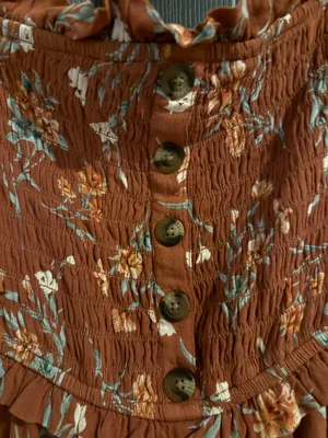 American Eagle Outfitters Romper Floral L thumbnail 5