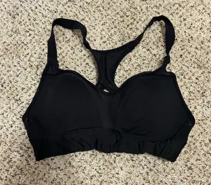 Women's Black Sports Bra thumbnail 1