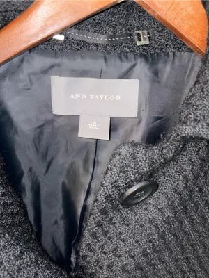 Gorgeous Ann Taylor Textured Wool Blend Peacoat thumbnail 5