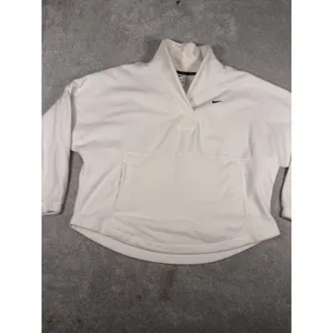 Nike Therma-FIT One Women's Oversized Long-Sleeve Fleece FB5642-110 Sz‎ L thumbnail 2