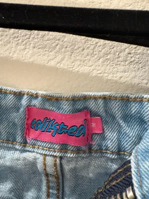 Edikted Mini Denim Skirt thumbnail 3