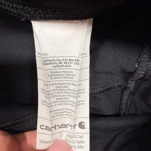 Carhartt Women’s Force Fitted Utility Leggings Black XS Tall 0/2 thumbnail 4
