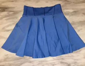 AS Revival Altard State Womens Small Blue Ribbed Athletic Tennis Skort Skirt thumbnail 1