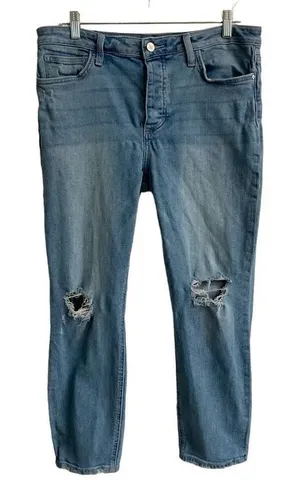 Sam Edelman The Mary Jane Boyfriend Button fly Straight Denim Jeans Womens 30 ￼‎ thumbnail 1