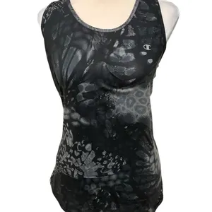 Champion Women's Black and Gray Patterned Tank Top Excellent Condition thumbnail 4