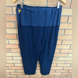 Free People Movement Surfside Joggers Highwaist Navy and Orange Size Small thumbnail 5