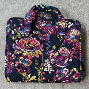 Vera Bradley Quilted Floral Hanging Organizer Travel Tote Bag in Navy thumbnail 1