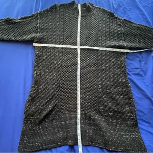 NEW Black & White Sweater Dress XL‎ - Sandra Darren NWT thumbnail 8