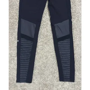 ALO YOGA 7/8 High Waist Black Moto Leggings Size Small thumbnail 7