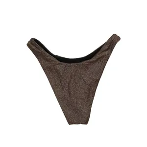 NWT Venus Swim Triangle Brown Sparkle Bikini Bottom Size XS thumbnail 2
