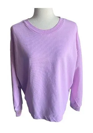 NWOT-ZELLA-PINK CREWNECK SWEATSHIRT-SIZE LARGE Pink crewneck sweatshirt, oversized, has stretch, 92% cotton and 8% spandex New without tags Measurements: Bust: armpit to armpit 28 inches Length: shoulder seam to bottom 26 inches thumbnail 1