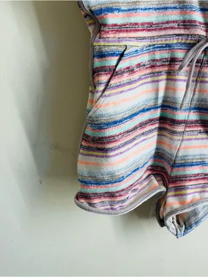 Free People By The Beach Striped Romper Multicolor Size M thumbnail 9