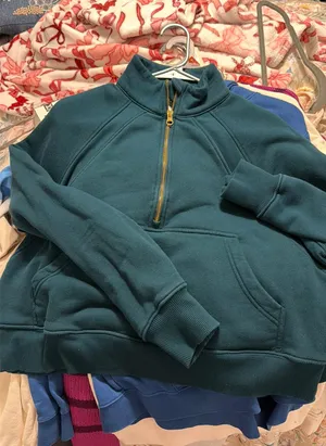 Sam’s Club fleece half zip pullover Green thumbnail 1