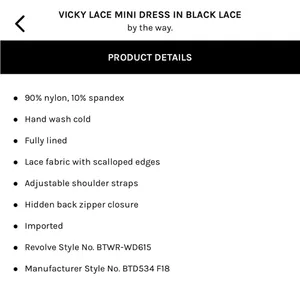 Revolve ✨Worn Once✨ Vicky Lace Mini Dress in Black thumbnail 4