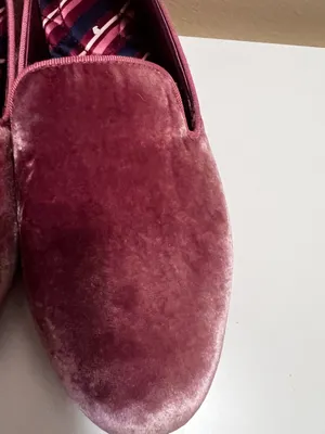 Birdies The Starling Velvet Slippers – Mauve Rose – Size 8.5 thumbnail 5