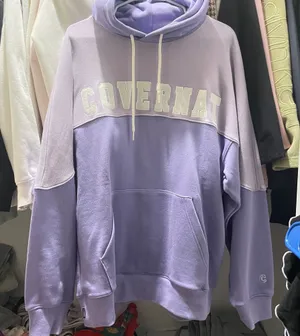 Lavender COVERNAT Hoodies Purple Size L thumbnail 1