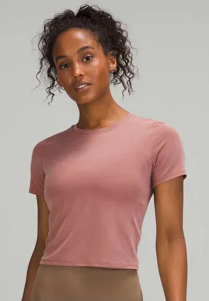 Lululemon Open Tie-Back Short Sleeve in Spiced Chai thumbnail 1