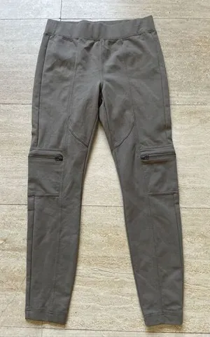 Soft Surroundings Pull On Leggings Womens PS‎ Zip Pockets On Leg Stretch Green thumbnail 1
