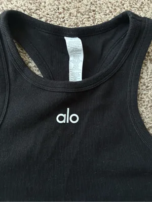 Alo Yoga Black Aspire Tank thumbnail 2