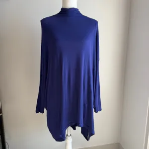 We the Free Cobalt Blue Royal Blue Mockneck Oversized Longsleeve Boho Size S thumbnail 2