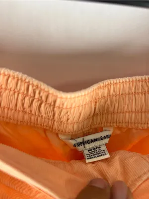 American Eagle High-Waisted Corduroy Sport Shorts Neon Peach Size M thumbnail 5