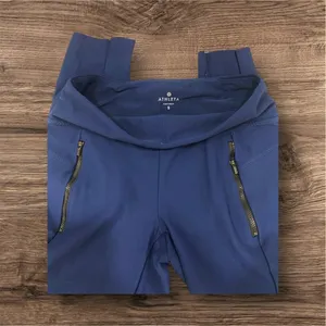 Athleta Stella Tight Leggings Navy Blue Zip Pockets Sz Small Ankle Stretch Pant thumbnail 6