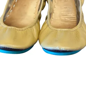 Tieks By Gavrieli Tan Brown Leather Comfort Foldable Flats Shoes Woman Sz 8 thumbnail 4