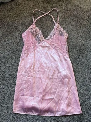 Pink Lace Slip Dress thumbnail 1