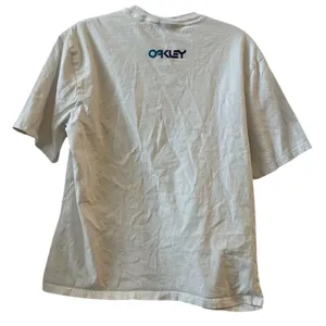 Oakley‎ Women's Gray Logo Print Crew Neck T-Shirt Size M Casual thumbnail 5