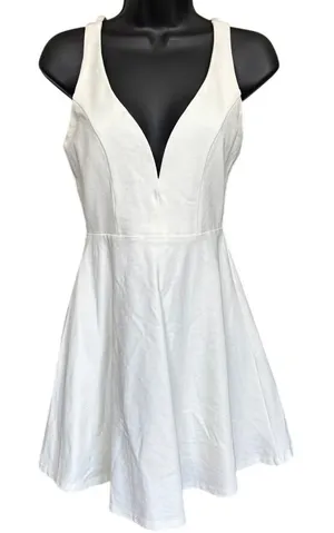 Lulus Forever Crush‎ White Strappy Skater Dress Sz S White Sexy Feminine thumbnail 1
