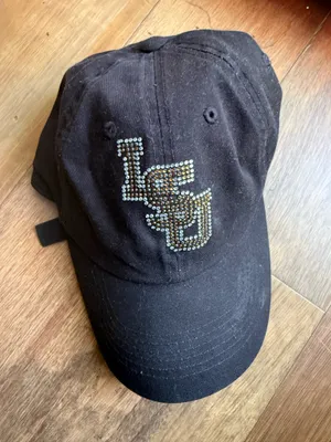 LSU Rhinestone Baseball Cap Gold thumbnail 1