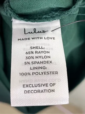 NEW Lulus She's Extra Emerald Green Pearl Strap Bodycon Mini Dress Size Large thumbnail 9