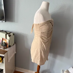 Free People Boogie Down Linen Mini Dress Size Medium thumbnail 6