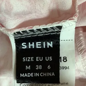 Shein Size Medium Pink and White Ruffle Dress with Neck Tie. Preloved. thumbnail 2