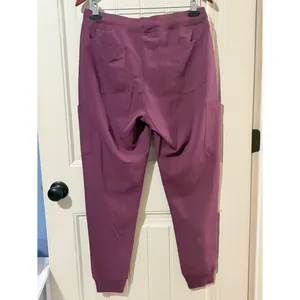 Mandala Maroon Cargo Scrubs Pants Pink Size M thumbnail 3