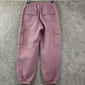Aritzia Tna Mega Fit Cargo Joggers Women M Cozy Sweatfleece Pink Oversized Baggy thumbnail 5