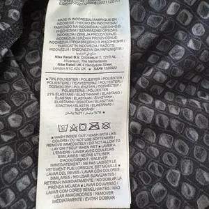 Nike DriFit Women’s Patterned Athletic Shorts Black Gray White L thumbnail 10