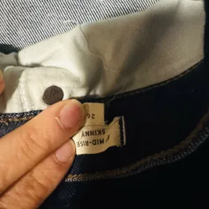Madewell Dark Blue Straight Leg Jeans thumbnail 7