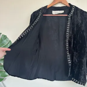Jen’s Pirate Booty Crushed Velvet Beaded Jacket Blazer thumbnail 11