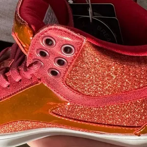 •NWT• Pastry Pop Tart Glitter High Top Sneakers Red Dance Shoes • 5W/ 3UK thumbnail 8