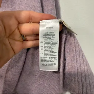 Madewell Payton Pullover Sweater in Coziest Yarn Heather Lilac L thumbnail 5