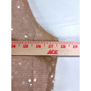 A New Day Women Rose Gold Sequin V-Neck Sleeveless Shift Mini Dress Size S NWT thumbnail 4