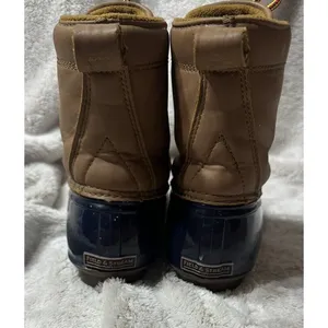 Field & Stream Duck Boots Navy Womens Size 6 Insulated Leather Upper Waterproof thumbnail 5