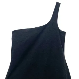 Beyond Yoga One Shoulder Athletic Dress Charcoal Black Size Medium Skort Tennis thumbnail 5