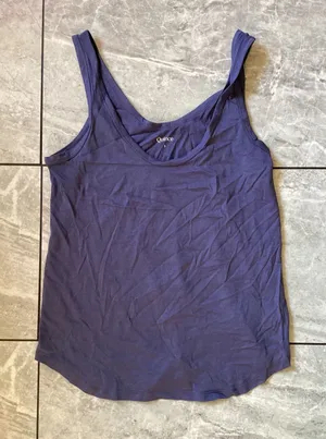 Quince NWOT Womens Cotton Modal Scoop Neck Tank Top Purple Size S Sleeveless thumbnail 1