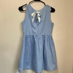 Lauren‎ James Bow Back Gingham Dress Blue Sleeveless Sundress XS Cottagecore thumbnail 3