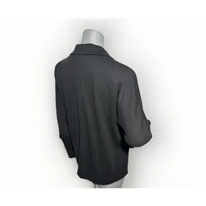 PACT Airplane Collection Relaxed Knit Blazer Jacket Black Medium Sustainable thumbnail 5