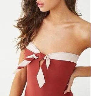 Forever 21 Strapless One Piece thumbnail 2