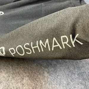 POSHMARK Hoodie Sweatshirt Women's Large Charcoal Gray Pocket Long Sleeve Fleece thumbnail 5