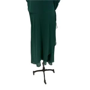 Baltic Born Bristol Midi Wrap Dress Emerald Green Flutter Sleeve NWT Size 2X thumbnail 4
